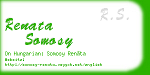 renata somosy business card
