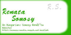 renata somosy business card